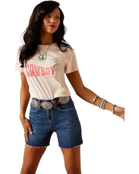 Футболка Ariat Cowboy, цвет Pink Heather