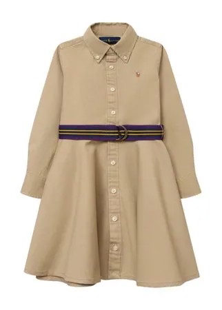 Хлопковое платье-рубашка Ralph Lauren