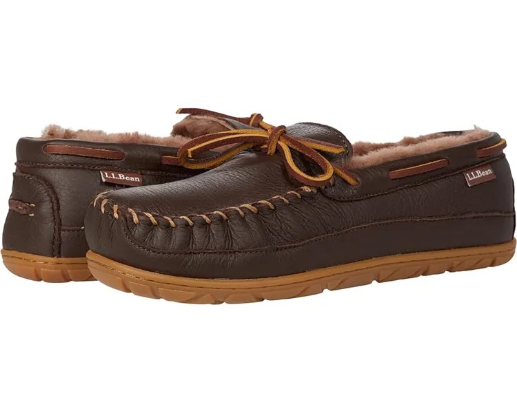 Тапочки L.L.Bean Wicked Good Moosehide Slipper Moccasin, цвет Chocolate