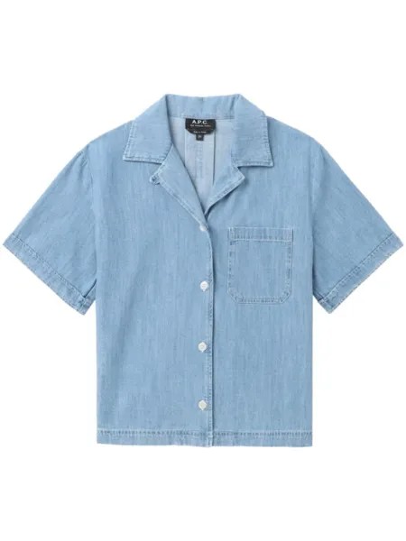 A.P.C. джинсовая рубашка Maeva, синий