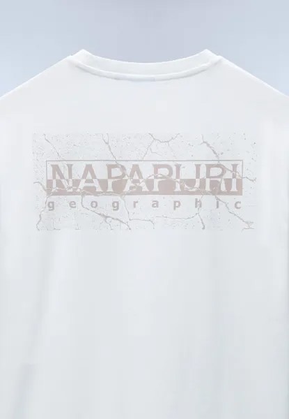 Футболки с принтом ALBULA Napapijri, цвет White Heron