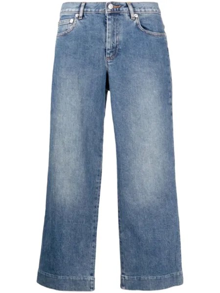 A.P.C. укороченные джинсы Sailor, синий