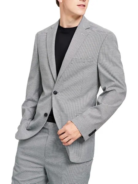 Мужской костюм Slim Fit с раздельным пиджаком на двух пуговицах Alfani, цвет Black/White