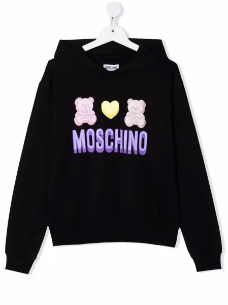 Moschino Kids худи с логотипом