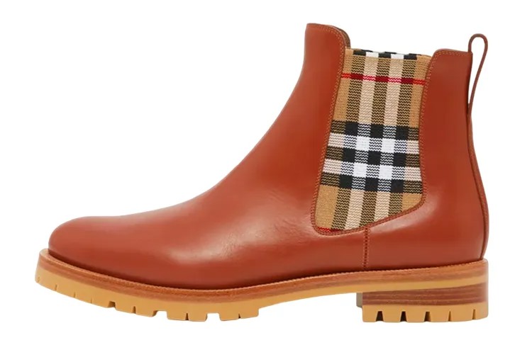 Ботинки Челси в винтажную клетку Burberry