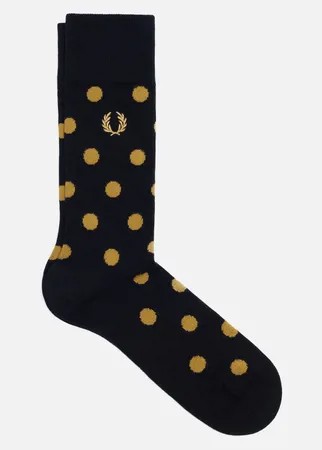 Носки Fred Perry Polka Dot, цвет чёрный, размер 39-42 EU