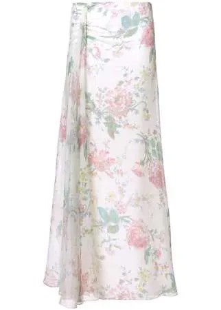 Ralph Lauren Collection расклешенная юбка с цветочным рисунком