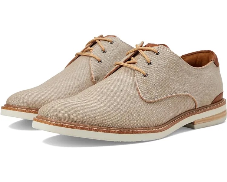 Оксфорды Florsheim Highland Canvas Plain Toe, цвет Sand Canvas/White Sole