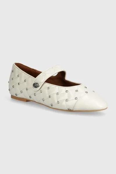 Кожаные балетки Orbit Ballet Flat Kurt Geiger London, бежевый