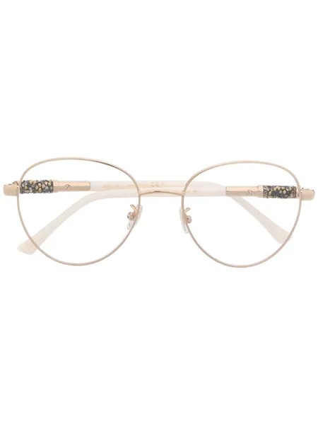 Jimmy Choo Eyewear очки в круглой оправе с заклепками