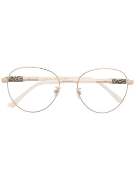 Jimmy Choo Eyewear очки в круглой оправе с заклепками