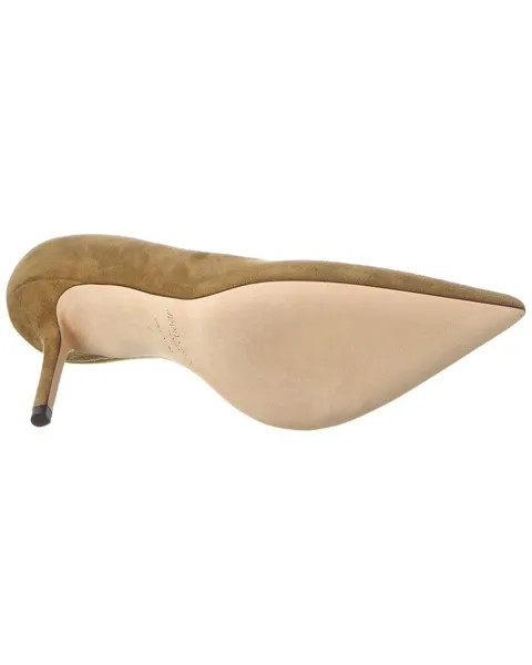 Замшевые туфли Jimmy Choo Love 85, зеленый