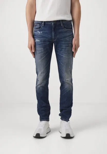 Прямые джинсы Emporio Armani, синий деним
