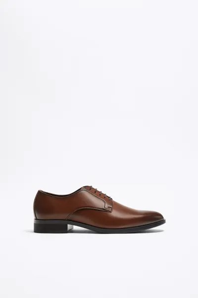 Туфли мужские ZARA 267203890 коричневые 47 EU (доставка из-за рубежа)