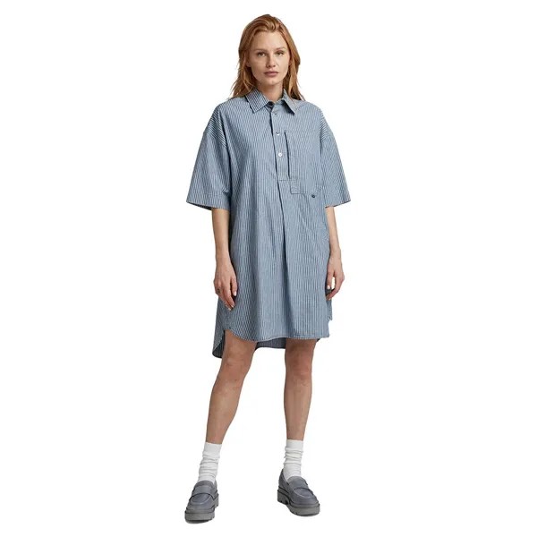 Платье с коротким рукавом G-Star Shirt, синий