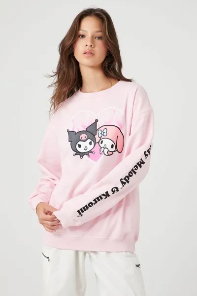 Пуловер с рисунком My Melody & Kuromi Forever 21, розовый