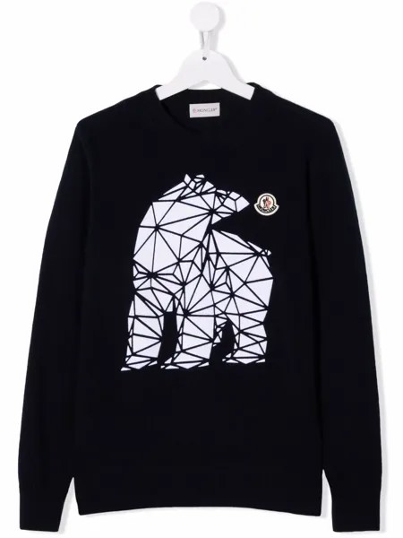 Moncler Enfant джемпер с графичным принтом