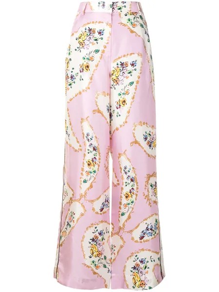 Tory Burch брюки широкого кроя