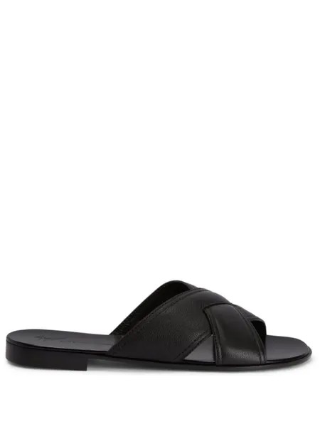 Giuseppe Zanotti шлепанцы Flavio, черный