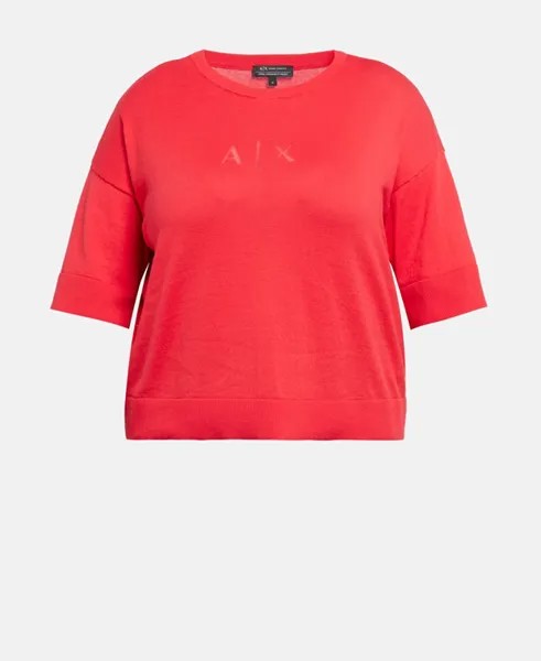 Пуловер с короткими рукавами Armani Exchange, красный