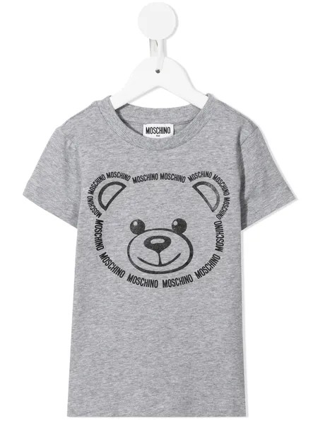 Moschino Kids футболка Teddy Bear с логотипом