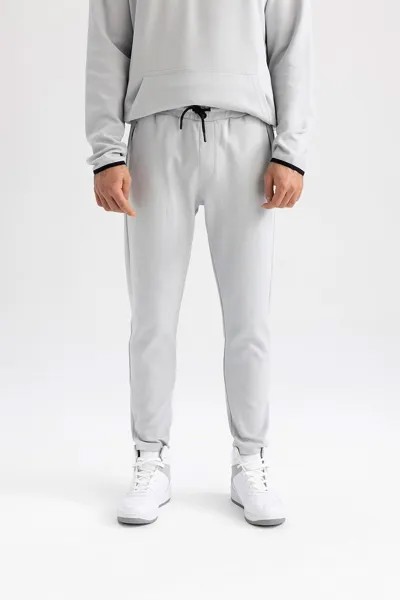 Спортивные брюки с карманами на молнии Defacto, серый