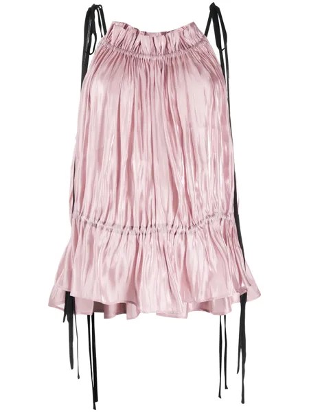 16Arlington двухцветная плиссированная блузка
