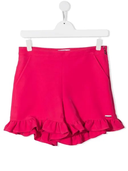MSGM Kids шорты с оборками