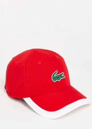 Бейсболка с логотипом Lacoste Sport-Красный