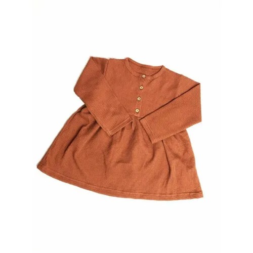 Платье Зайка, размер 86, оранжевый