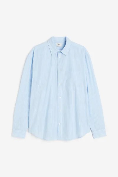 Рубашка мужская H&M 1162919002 голубая XL (доставка из-за рубежа)