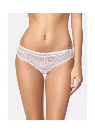 LUI et ELLE Трусы Dominique бразильяна средней посадки кружевные, размер 5 (XL), blanc