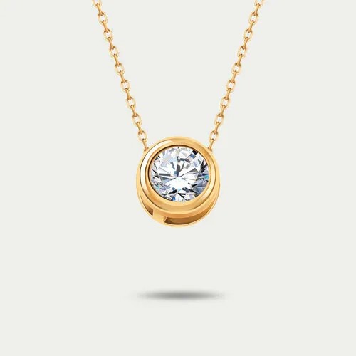 Подвеска GOLD CENTER, золото, 585 проба, фианит