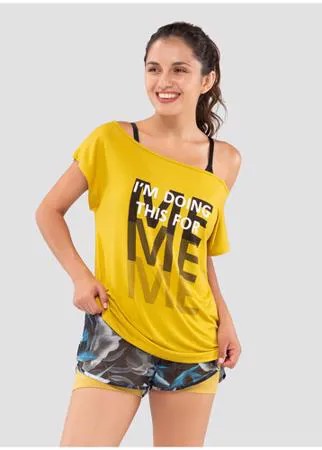 Женская футболка Fifty Ease Off Mustard Fa-wt-0202-msd, горчичный размер XS