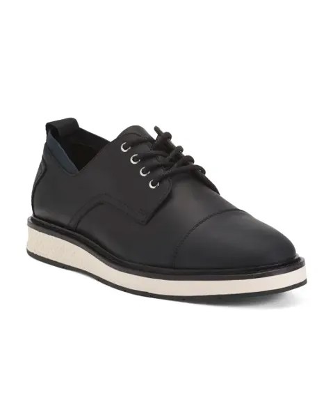 Мужские кожаные повседневные оксфорды Vince Camuto, черный