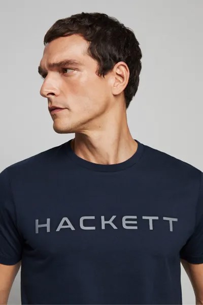 Мужская футболка «Лондон» с коротким рукавом Hackett, синий