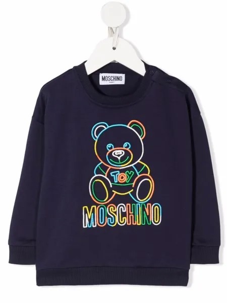 Moschino Kids толстовка с декором Teddy Bear