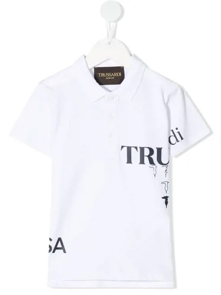 TRUSSARDI JUNIOR рубашка поло с логотипом