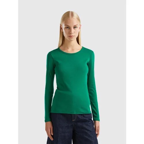 Лонгслив UNITED COLORS OF BENETTON, размер XS, зеленый