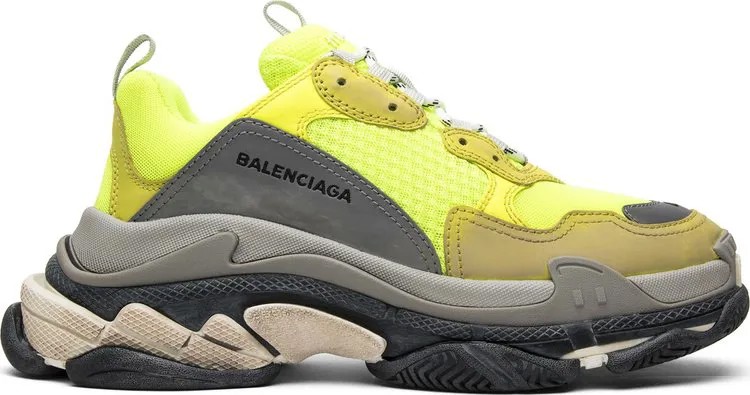 Кроссовки Balenciaga Triple S Sneaker Yellow 2017, желтый