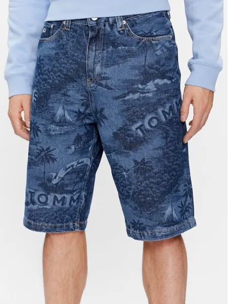 Джинсовые шорты мешковатого кроя Tommy Jeans, синий