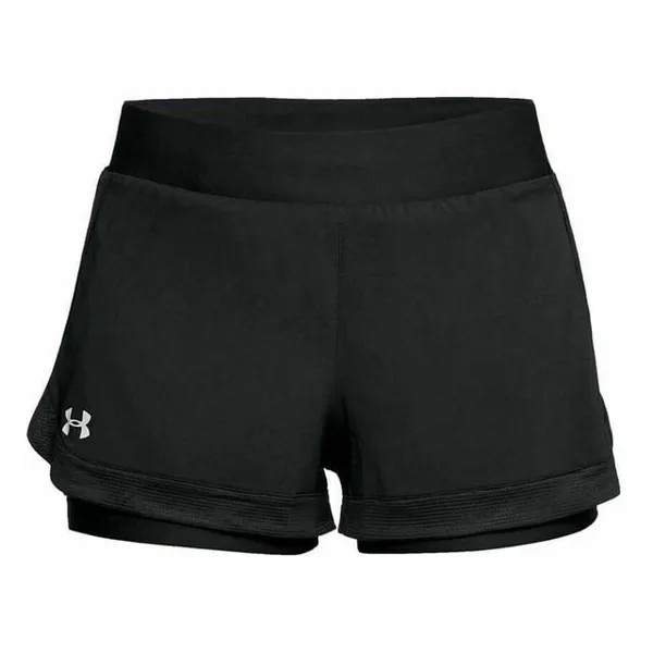 Женские шорты для бега стрейч Speedpocket 2in1 e 1319510 001 Under Armour, черный