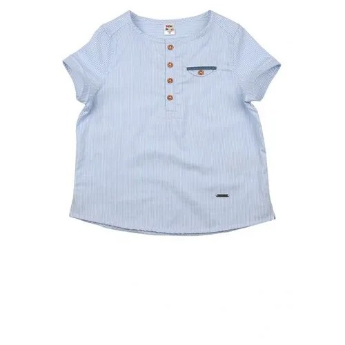 Рубашка для мальчиков Mini Maxi, модель 4704, цвет белый/серый, размер 98