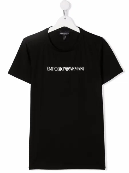 Emporio Armani Kids футболка с логотипом