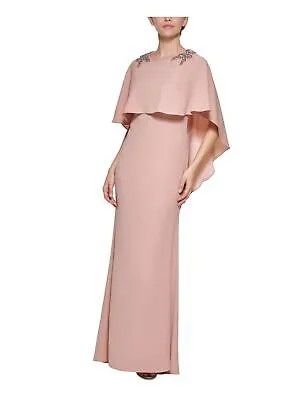 Женское бежевое вечернее платье VINCE CAMUTO с накладкой и подкладкой Petites 6P
