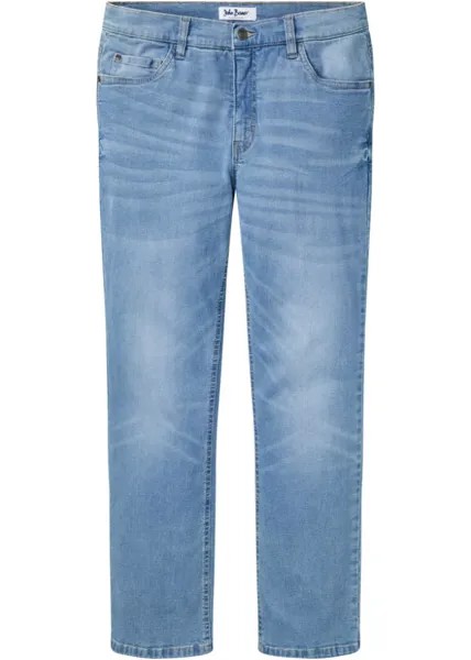 Джинсы прямого кроя эластичного кроя John Baner Jeanswear, голубой