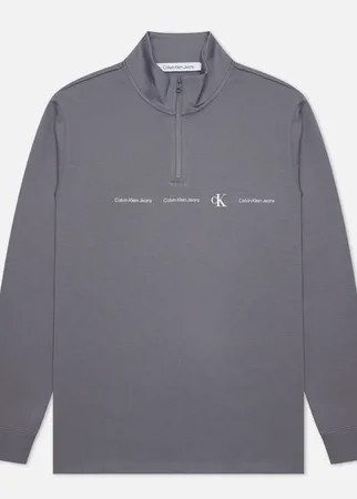 Мужской лонгслив Calvin Klein Jeans Recycled Milano, цвет серый, размер XXL