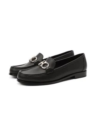 Кожаные лоферы Gancini Salvatore Ferragamo