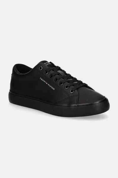 Кроссовки TH HI VULC CORE LOW LEATHER ESS Tommy Hilfiger, черный