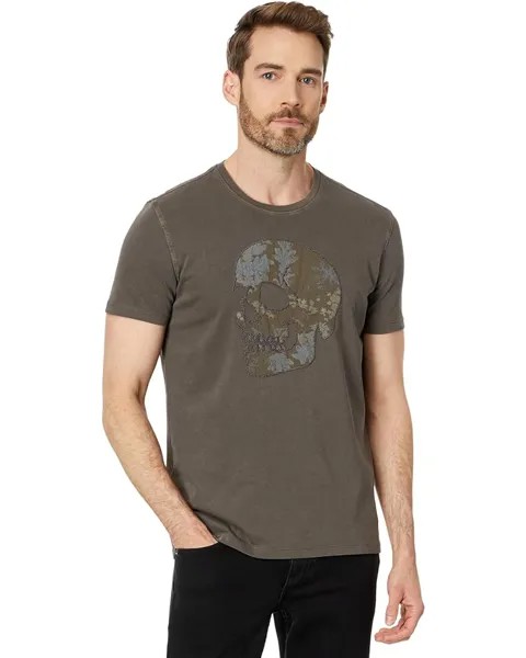 Футболка John Varvatos Applique Skull, цвет Kalamata